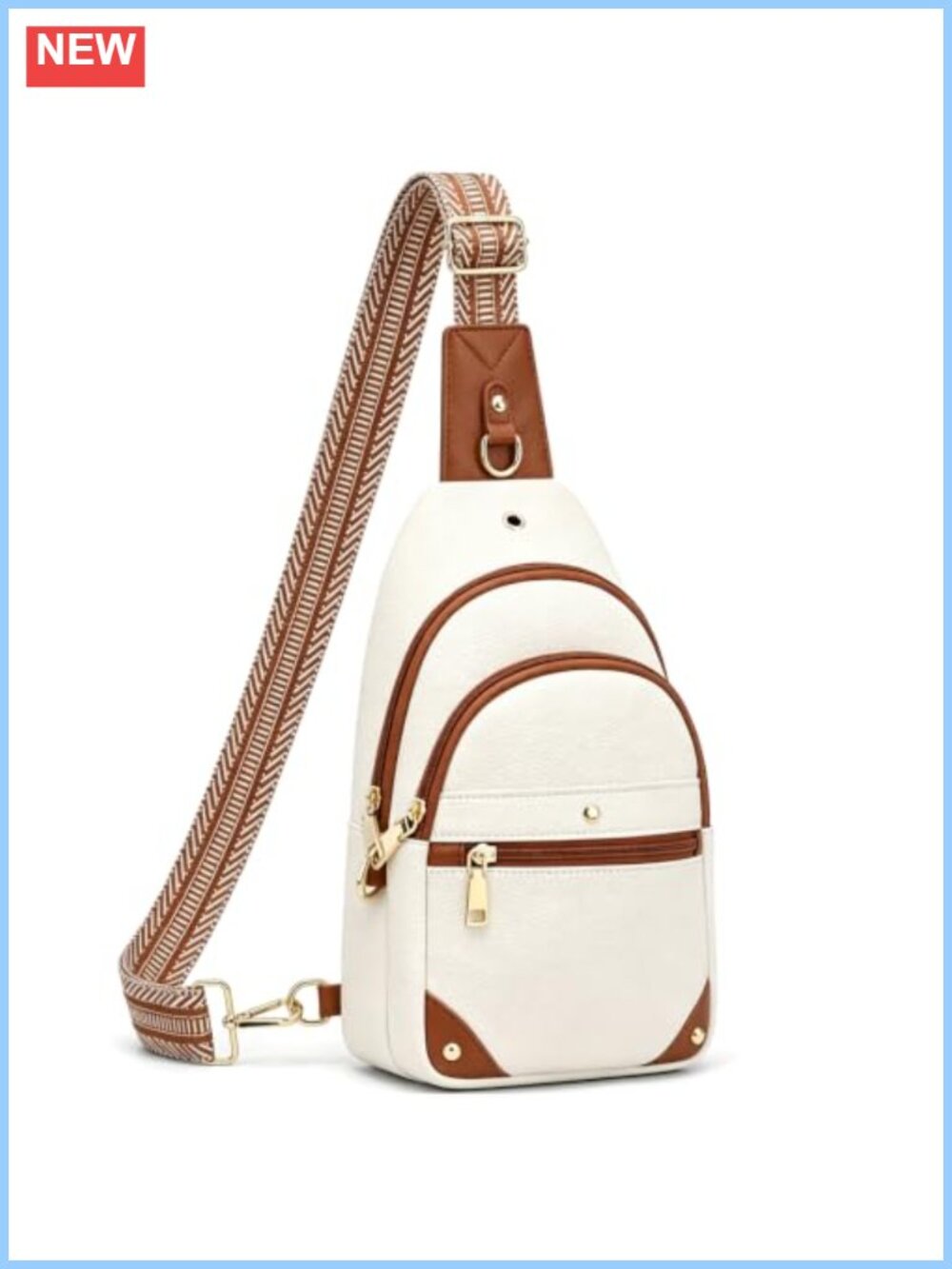 Anti Theft Crossbody Bag RFID Sling Purse PU Leather Handbag